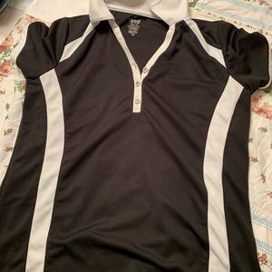 Izod Black and White Polo Shirt